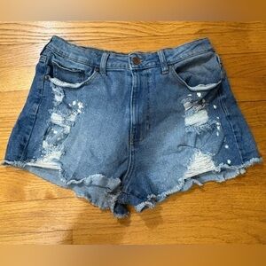 Splatter Paint Design Jean shorts